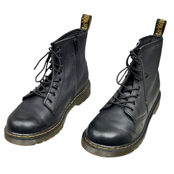 Dr. Martens Unisex 1460 J Black Leather Combat Boots Size M 4 W 5 - Picture 6 of 11